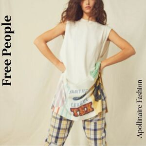 Free People Multicolor Graphic Tunic Medium NWT